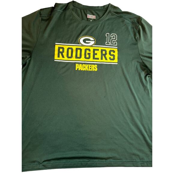 Greenbay Packers‎ Football Shirt Men's 2XL NFL Team Apparel Rodgers #12 - Picture 3 of 11
